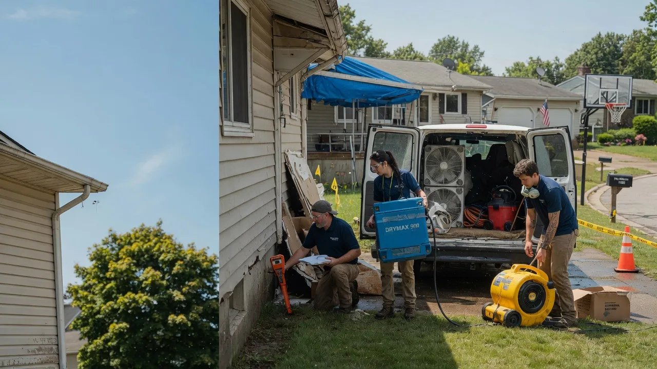 Ceiling Leak Cleanup in West Burlington, IA near me